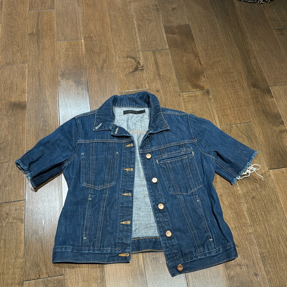 Genetic Denim short sleeve jacket sz M